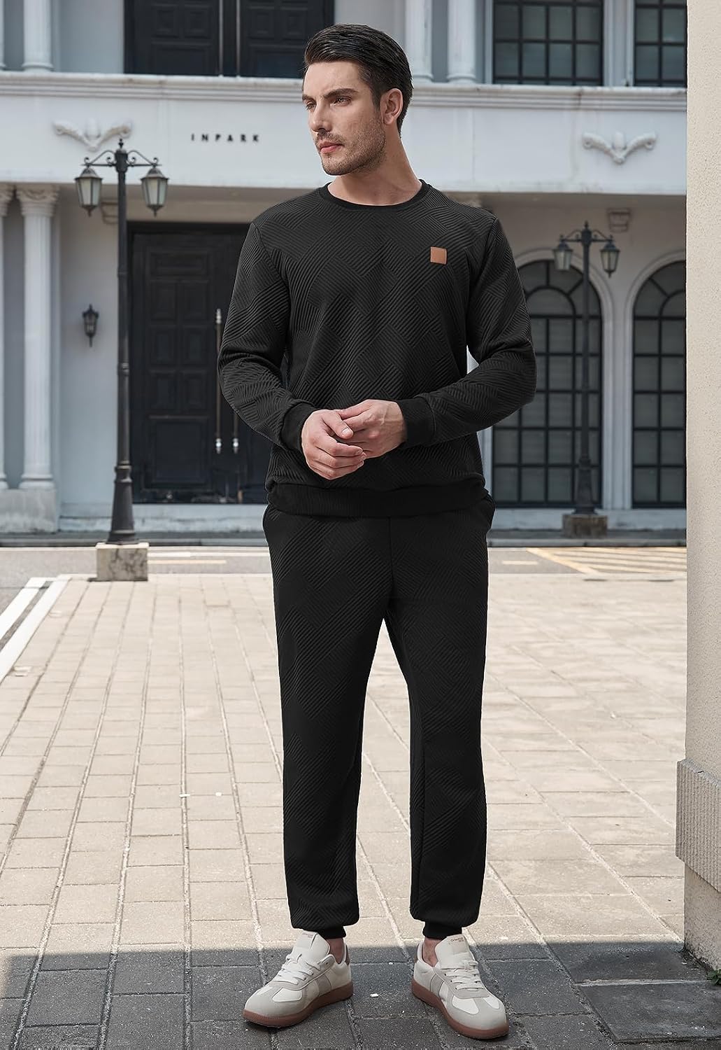 Thumbnail 4 de KUYIGO Herren Trainingsanzug-Set (2-teilig) aus atmungsaktivem Sweatshirt & Jogginghose