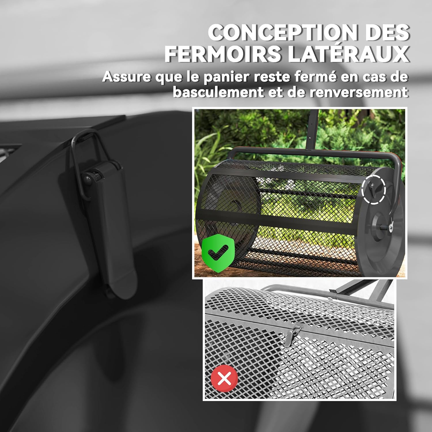 Thumbnail 3 de Outsunny Épandeur de compost 75 L