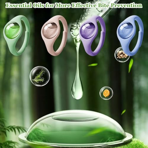 Thumbnail 5 de Horuili pulsera repelente de mosquitos – pack de 4 pulseras de silicona con aceites esenciales