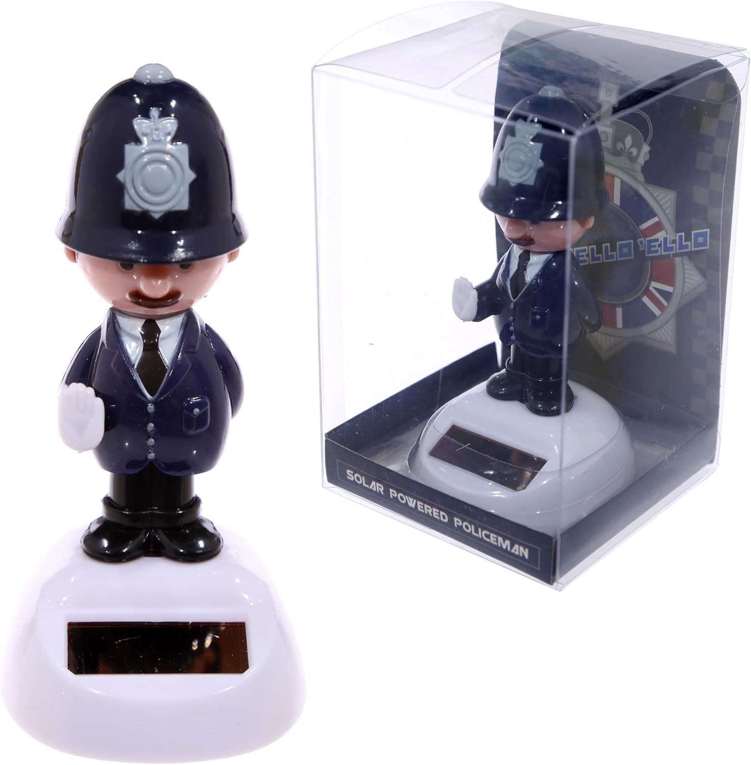 Thumbnail 1 de Puckator FF66 Policier anglais figurine solaire en plastique avec panneau solaire