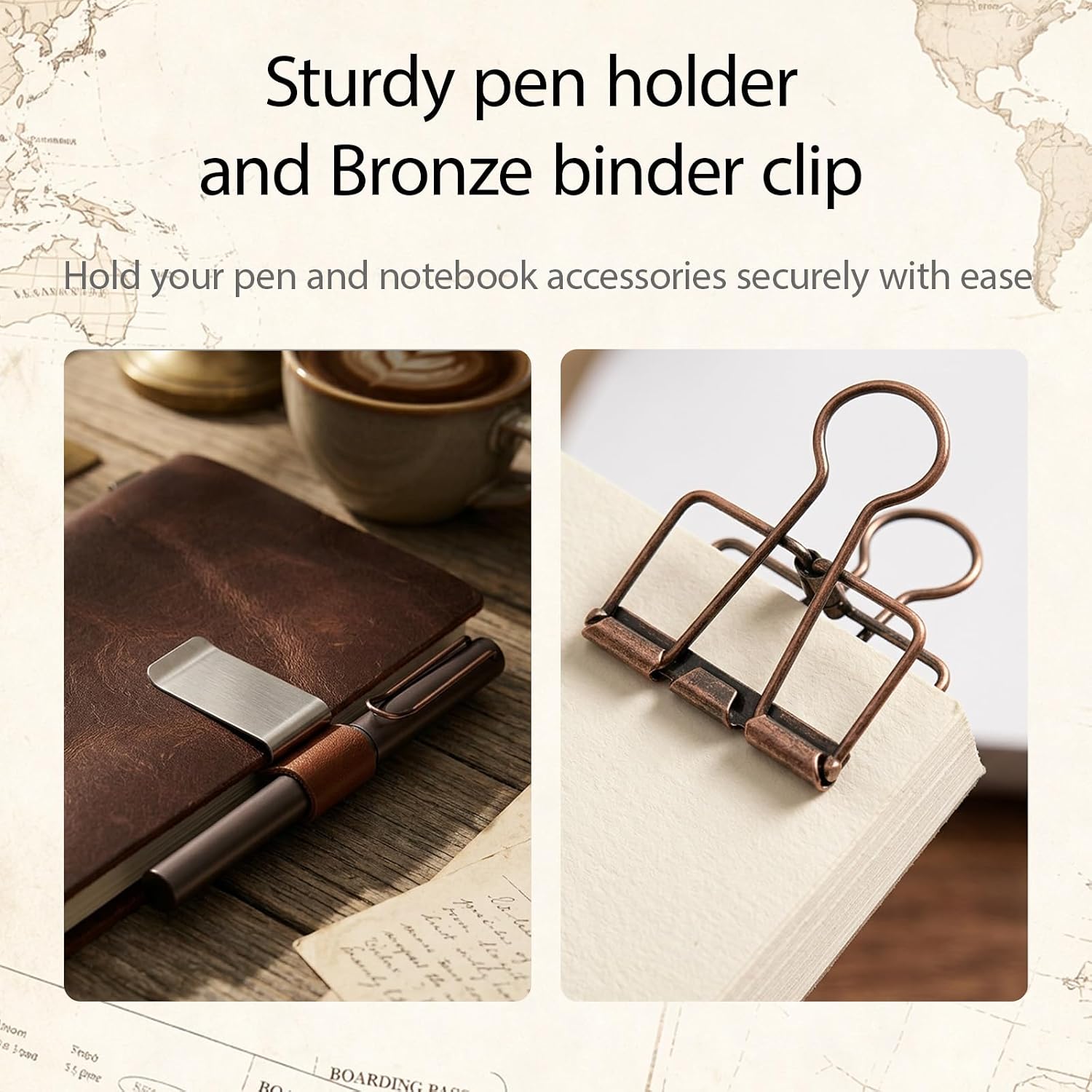 Detalle 2 de DILVREWA Standard Traveler’s Journal Accessory Kit, Kraft and PVC Inserts