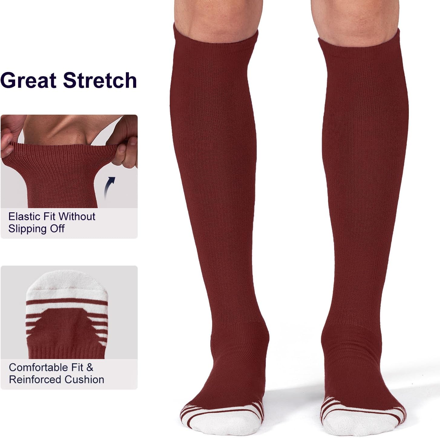 Thumbnail 4 de FITRELL 2/3 Pack Over-the-Calf Sports Socks