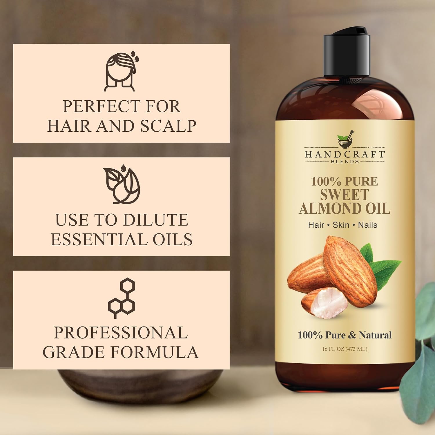 Thumbnail 4 de Handcraft Blends Sweet Almond Oil 16oz 🛀