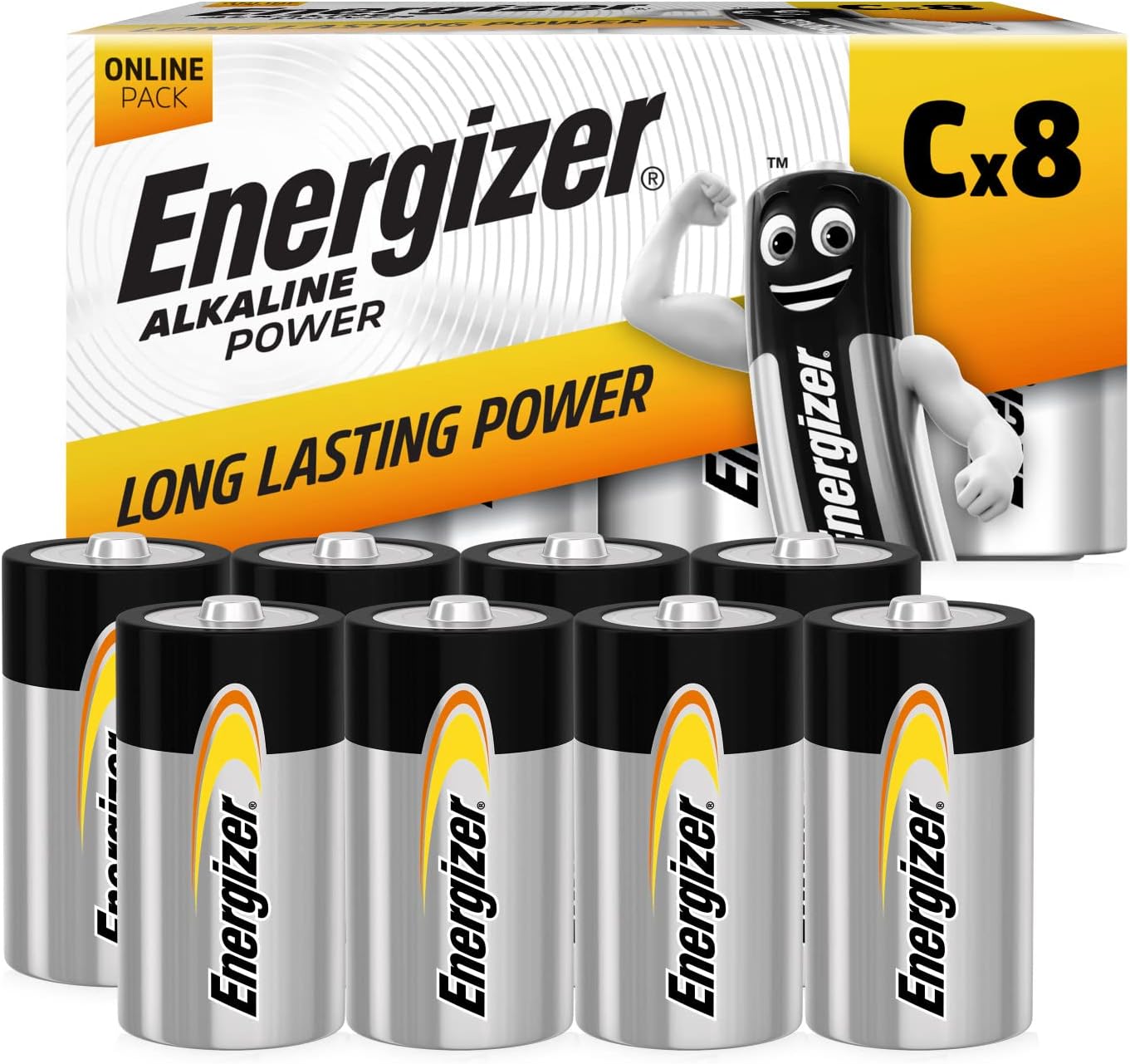 Detalle de Energizer Pilas C Alkaline Power 8 uds