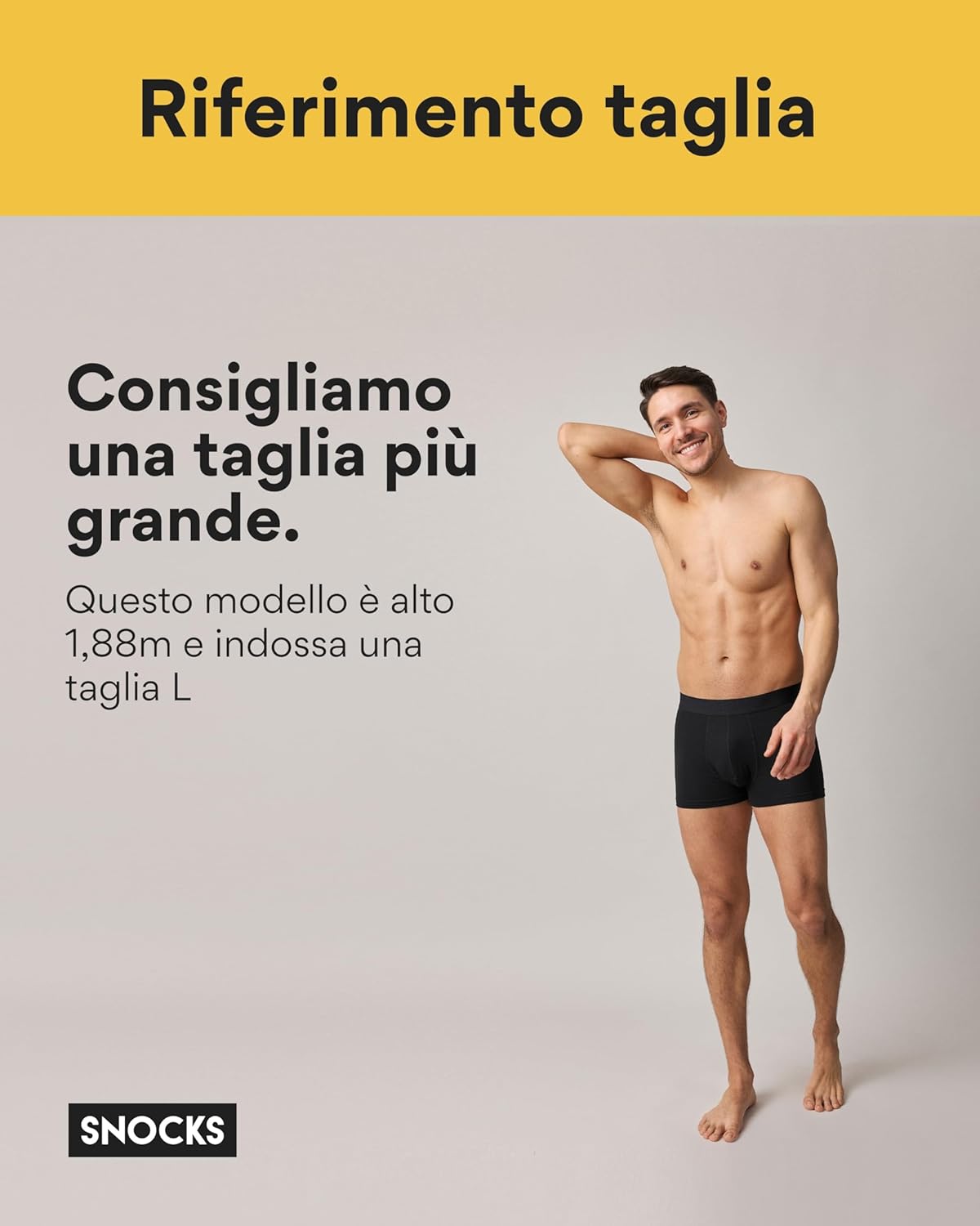 Thumbnail 4 de Snocks Pacco 6 Boxer Uomo in Cotone Bio Elasticizzato senza Etichette Irritanti (Taglie S-4XL)