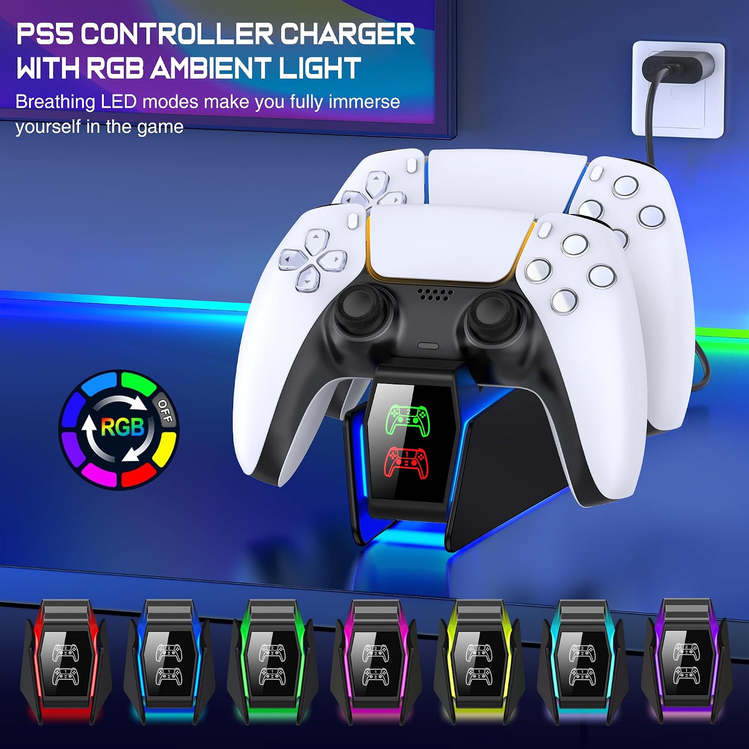 Detalle 2 de PS5 Dual Controller Charger Station