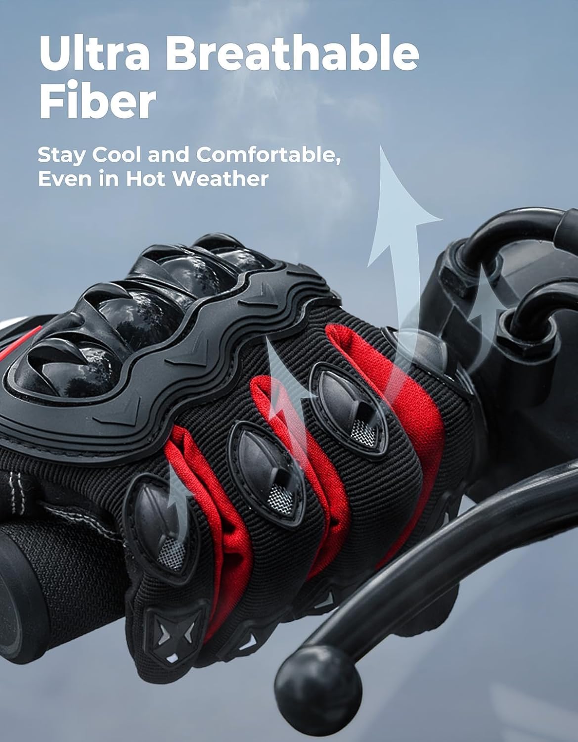 Thumbnail 4 de KEMIMOTO Motorcycle Gloves for Men — Touchscreen Compatible, Abrasion-Resistant Palm