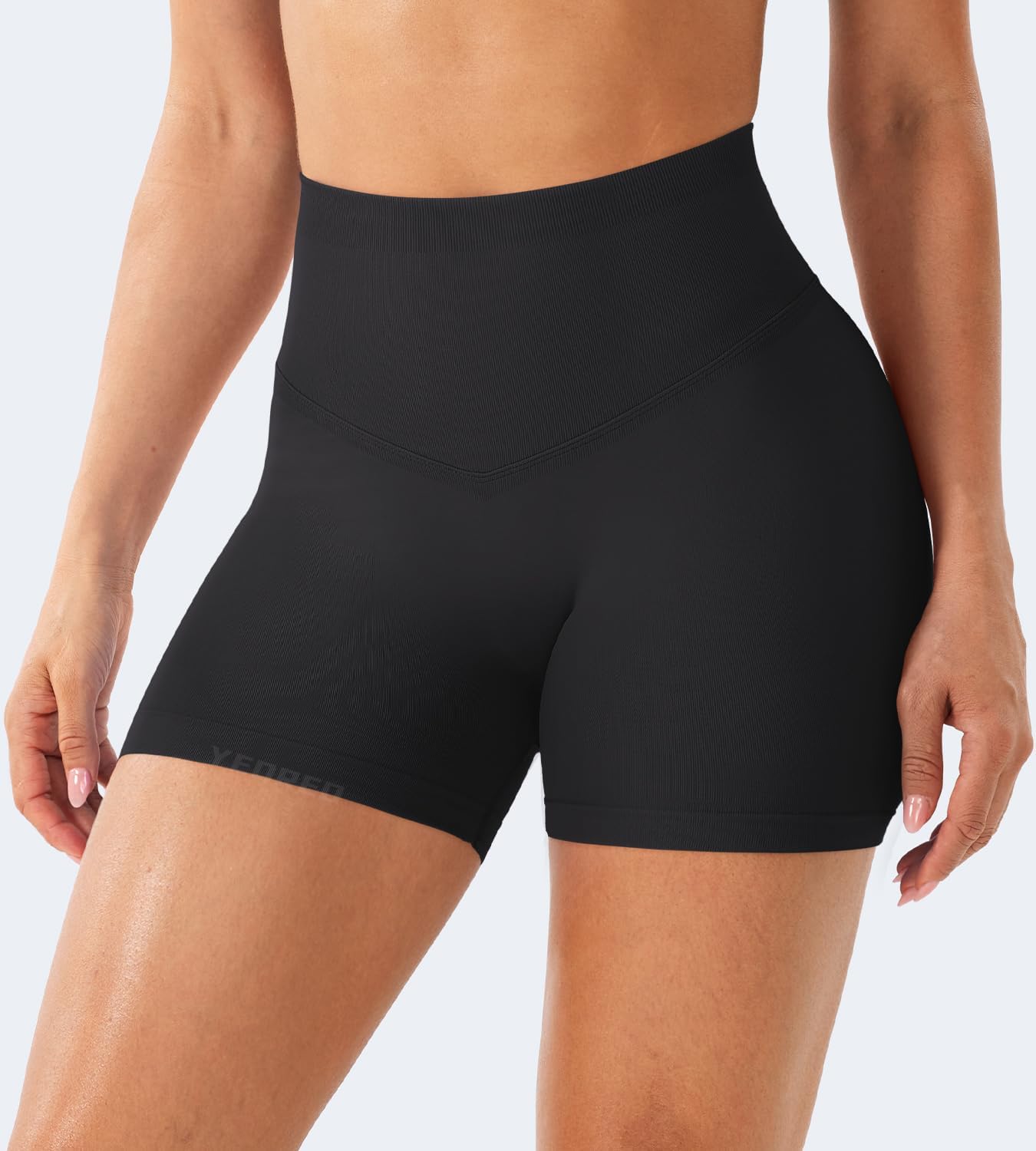 Thumbnail 1 de YEOREO Sport Shorts Damen 4.5" Invisible Scrunch Butt – Hoch Tailliert, Nahtlos, 90% Nylon/10% Elasthan