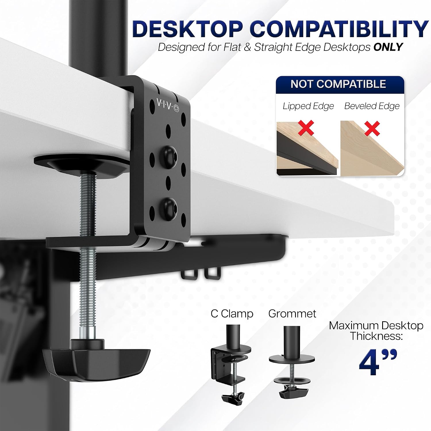 Thumbnail 6 de VIVO STAND-V011 39 inch Monitor Mount