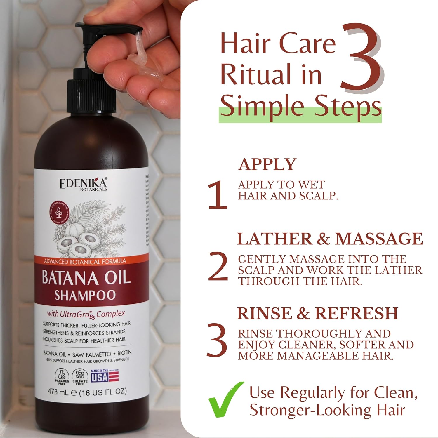 Detalle 1 de Batana Oil Shampoo, Sulfate-Free