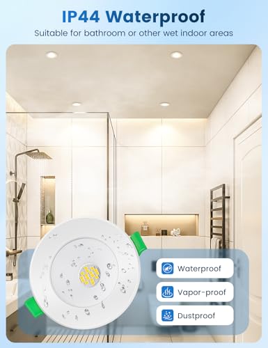 Thumbnail 4 de 6 Pack Downlight LED empotrable QOJUX 5W 4000K IP44, 800 lúmenes, 230V, no regulable