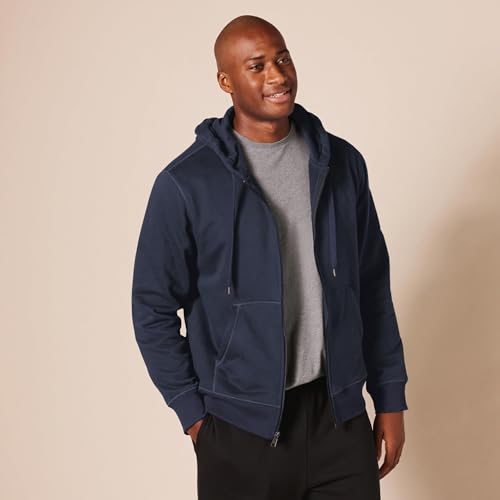 Thumbnail 5 de Amazon Essentials Sweat à capuche en polaire zippé homme, bleu marine, XS