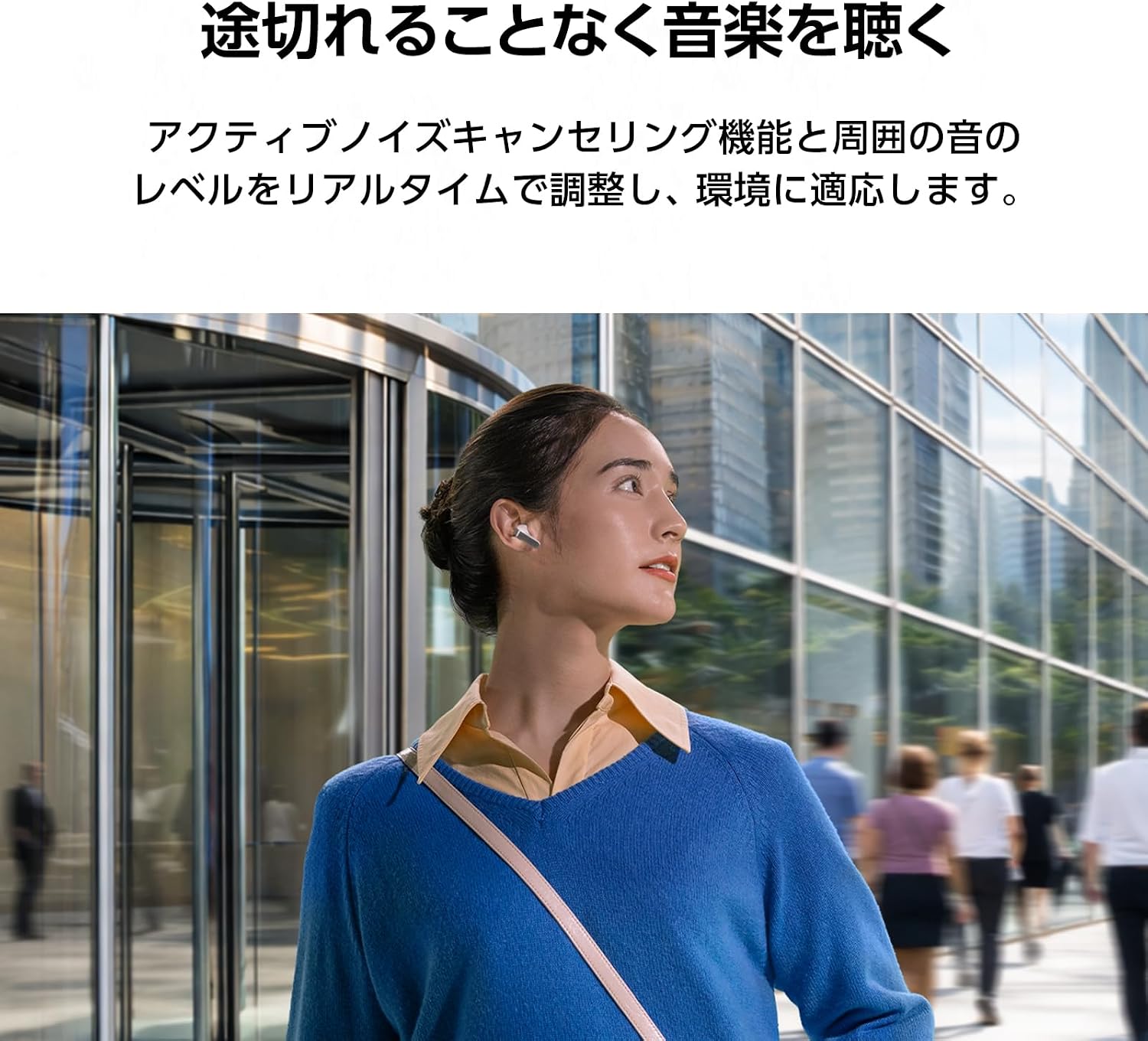 Detalle de Galaxy Galaxy Buds4 ブラック 完全ワイヤレスイヤホン、ノイズキャンセリング・立体音響・Bluetooth 6.1