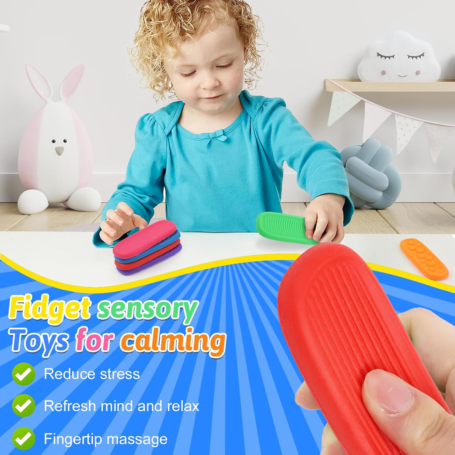 Thumbnail 4 de Fidget Toys Finger 8 Stück Sensorische Steine