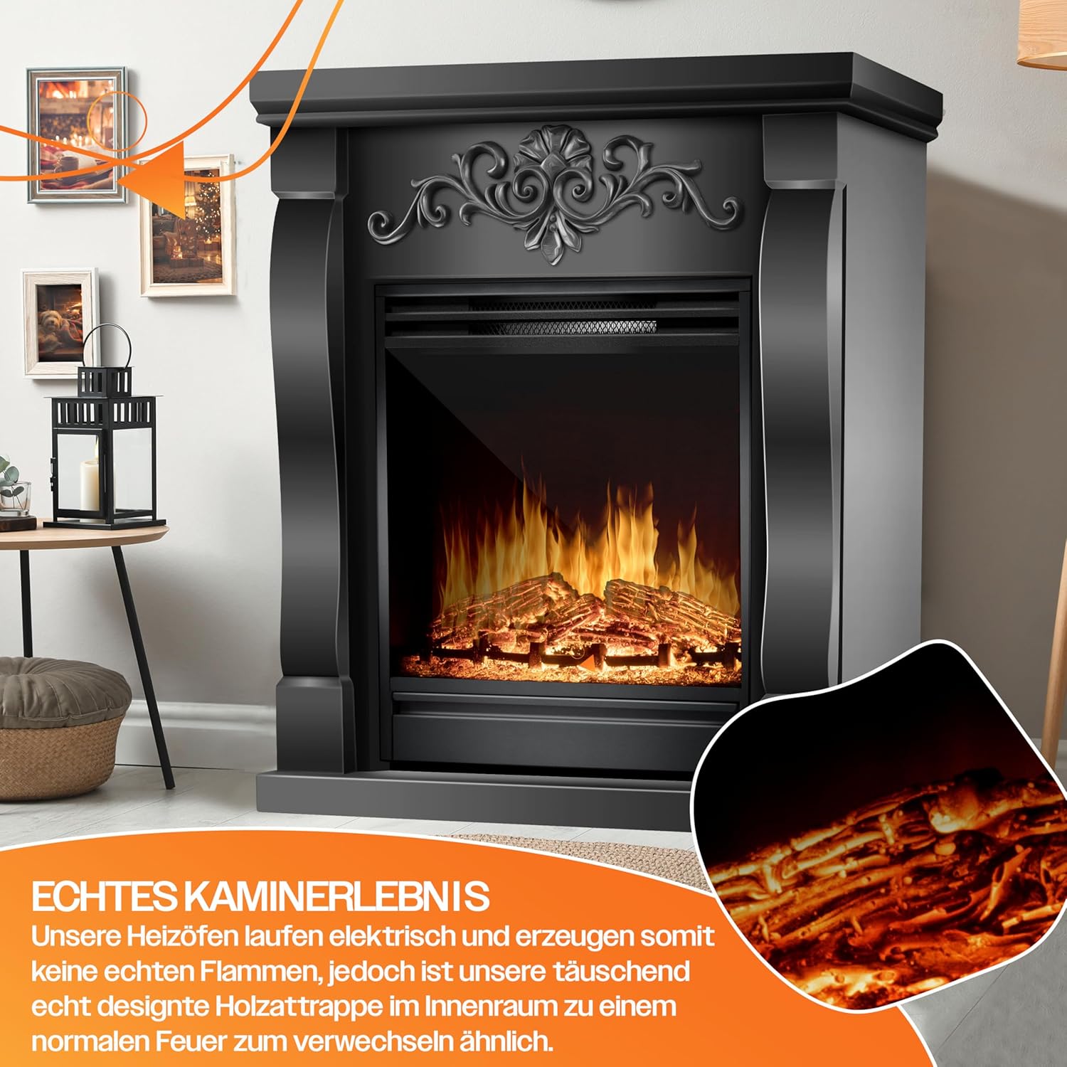 Thumbnail 5 de KESSER Elektrokamin Standkamin 1800W