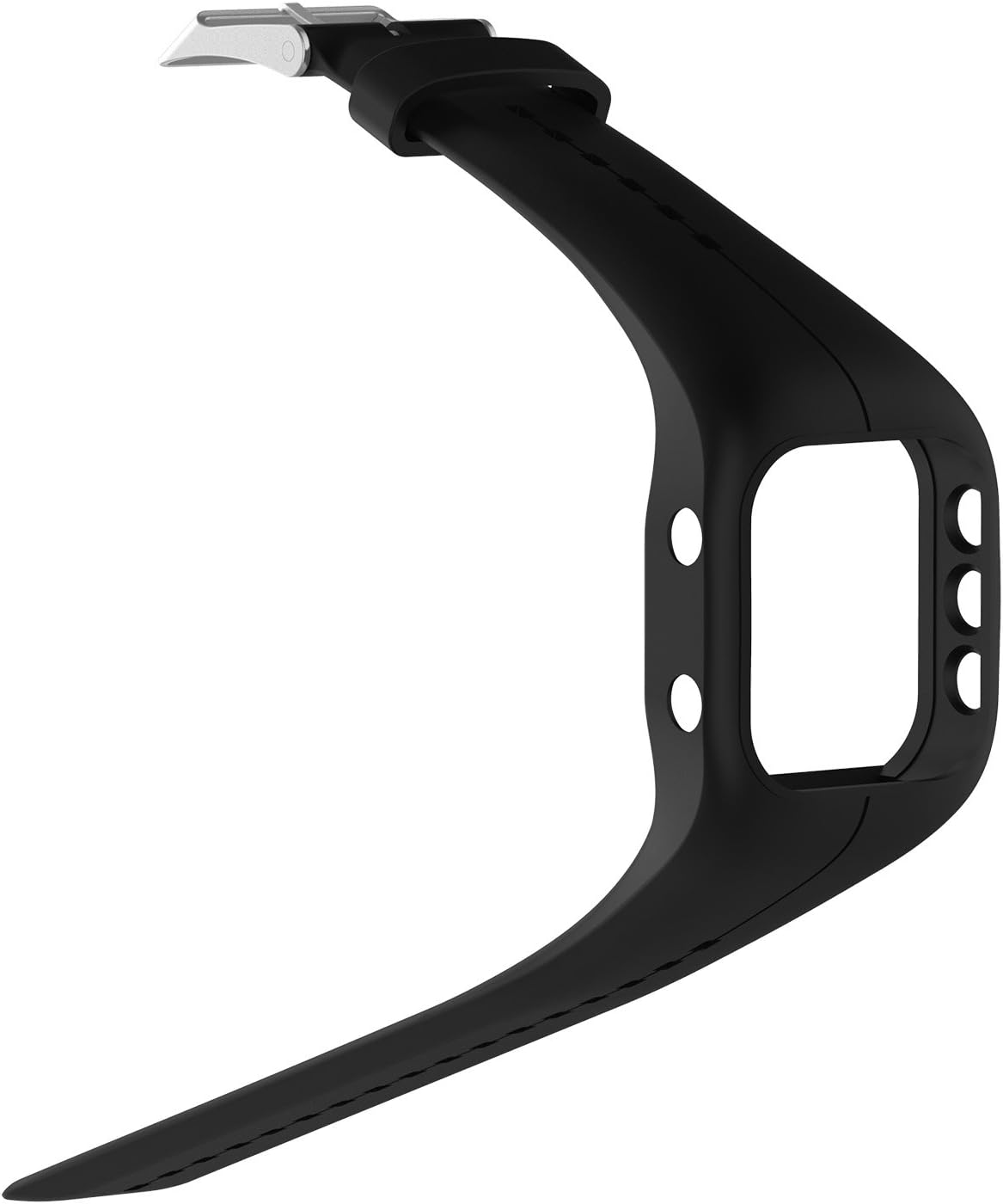 Detalle de Huwokxix Silicone Watch Strap for Polar A300 – Adjustable, Breathable Replacement Band
