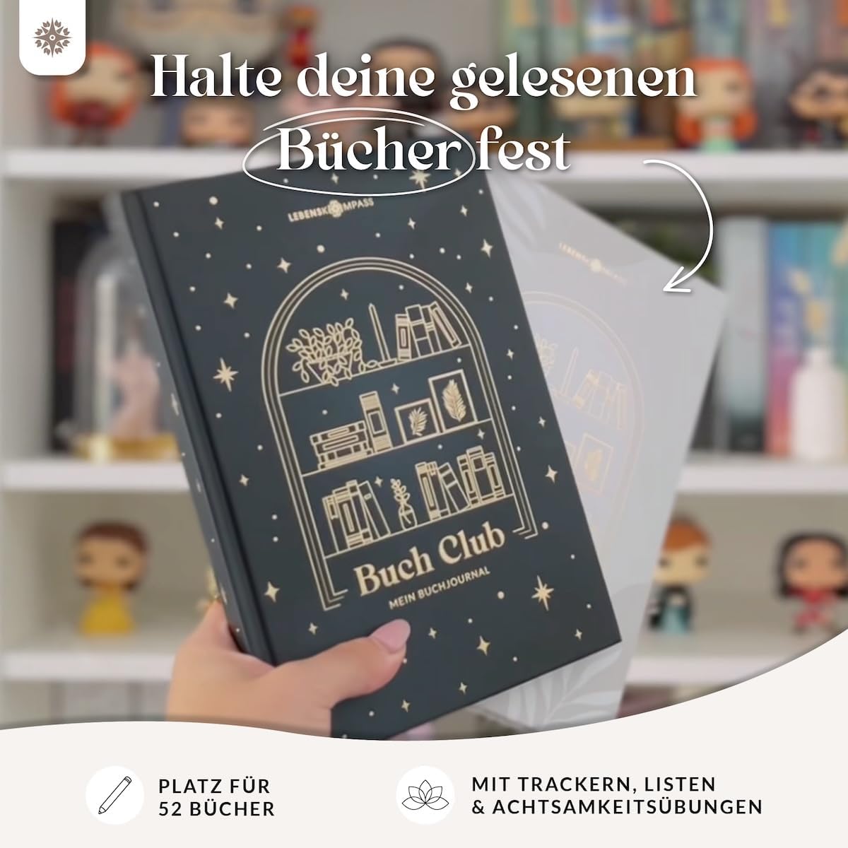 Detalle de Lebenskompass Buchclub SAPHIR Lesetagebuch
