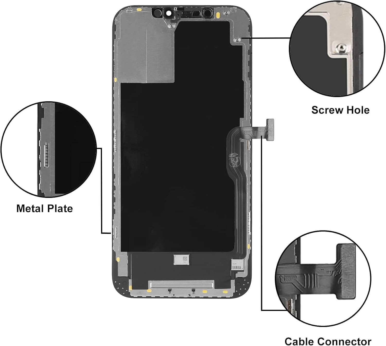 Detalle de LL TRADER iPhone 12 Pro Max 6.7" LCD Retina FHD Screen Replacement with Tools (Truetone programmable)