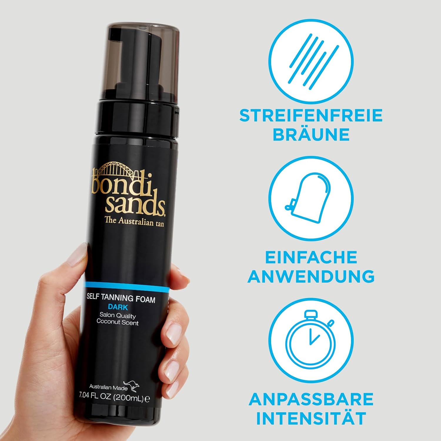 Thumbnail 1 de Bondi Sands Self Tanning Foam Dark – Selbstbräuner Mousse mit Kokosduft, schnelle Trockenzeit, 200 ml