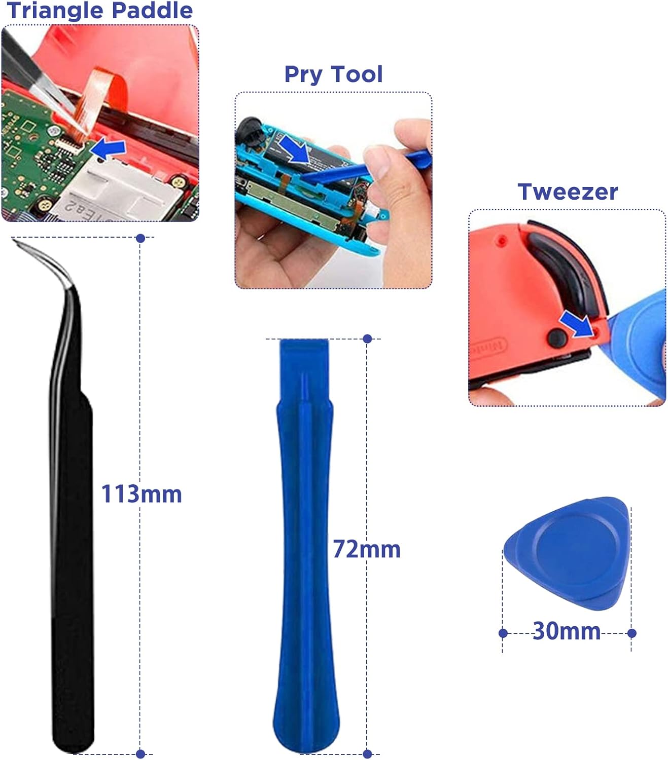 Thumbnail 3 de GeeRic Joycon Joystick Replacement 30PCS kit
