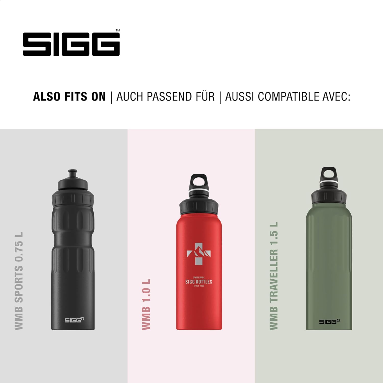 Detalle de SIGG WMB ONE Top Verschluss (One Size) – Ersatzverschluss für SIGG Trinkflaschen