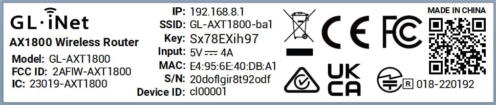 Thumbnail 3 de GL.iNet AXT1800 (Slate AX) Router WiFi 6: portatile, 3 porte Gigabit e VPN integrata