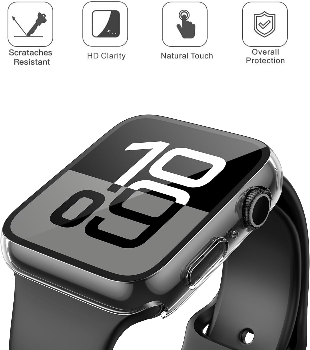 Detalle 2 de Piuellia 2 Pack Hard Case 42mm for Apple Watch