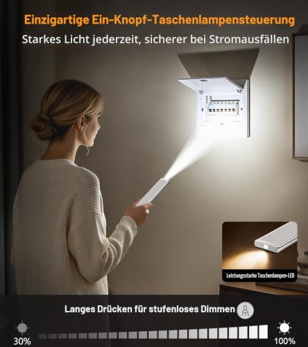 Detalle de Gritin 2026 Gen 2 Schrankbeleuchtung Unterbauleuchte Küche – 32,3 cm, 96 LEDs, USB-C