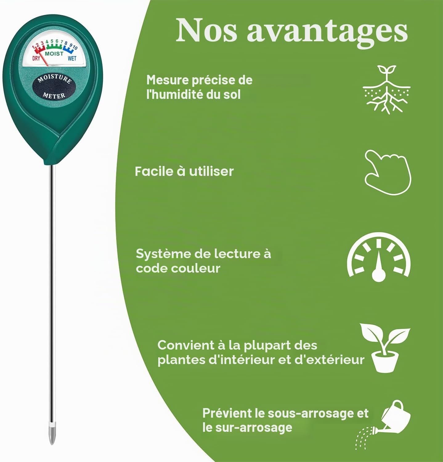 Detalle 1 de XLUX testeur humidité plante 🌱