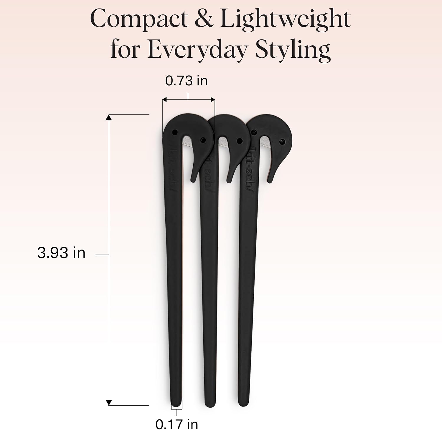 Detalle de Kitsch Elastic Hair Tie Cutter Tool, 3-Piece Black Set