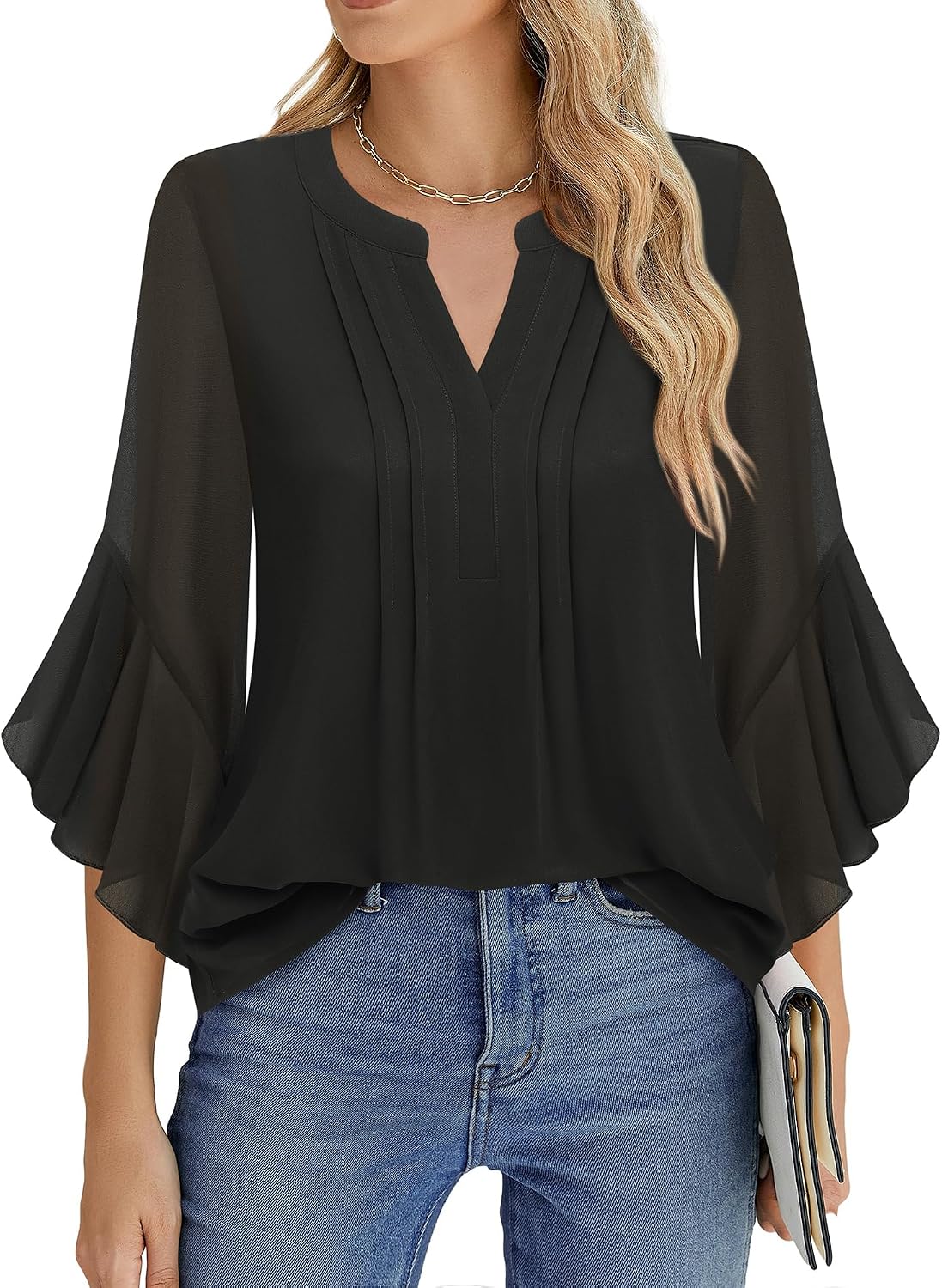 Thumbnail 6 de Timeson Women's 3/4 Sleeve Dressy Top