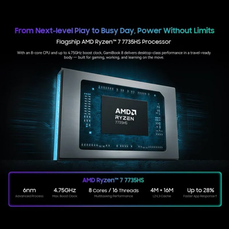 Thumbnail 1 de Blackview GamiBook 8 16" AMD Ryzen 7, 16GB RAM, SSD, Wi-Fi 6