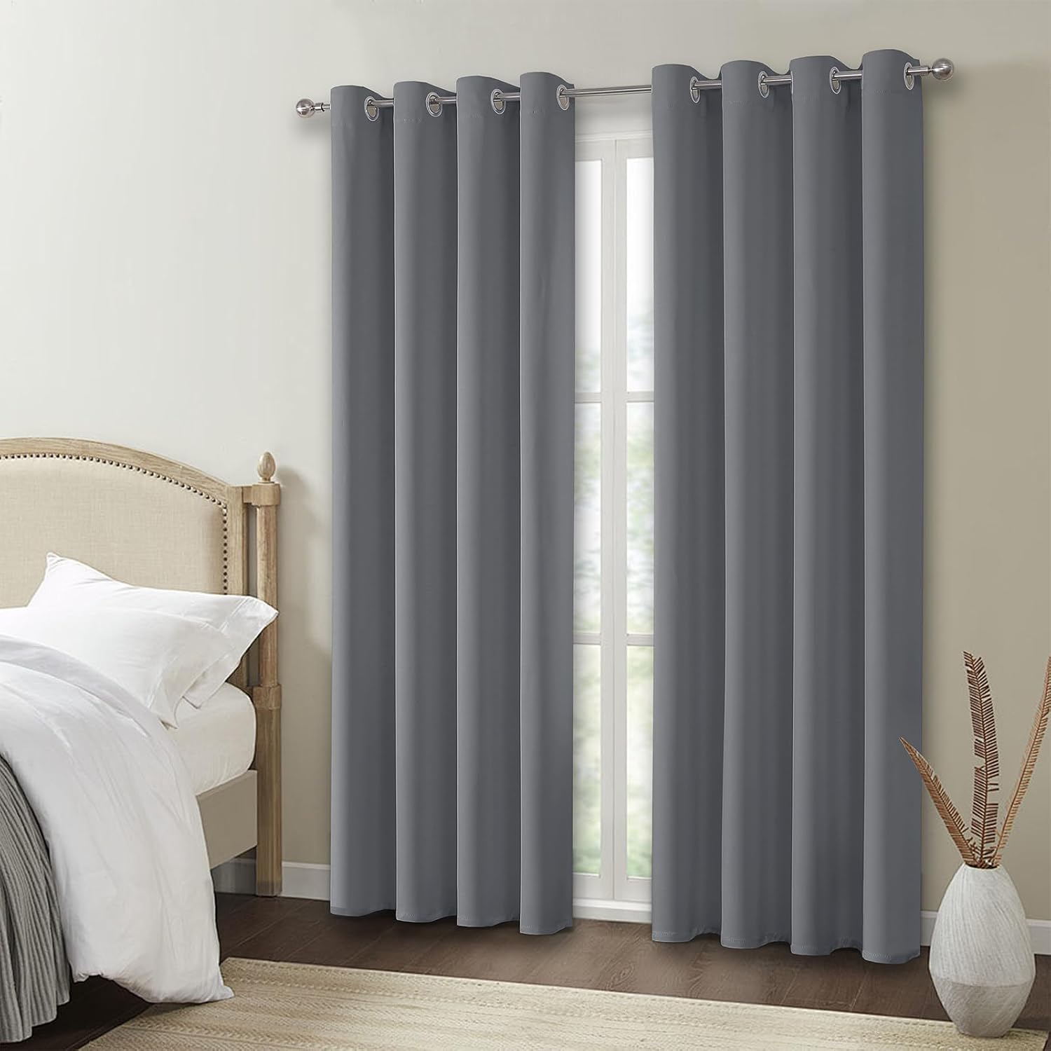 Detalle 1 de VEHEDE Blackout Short Curtains 54in drop