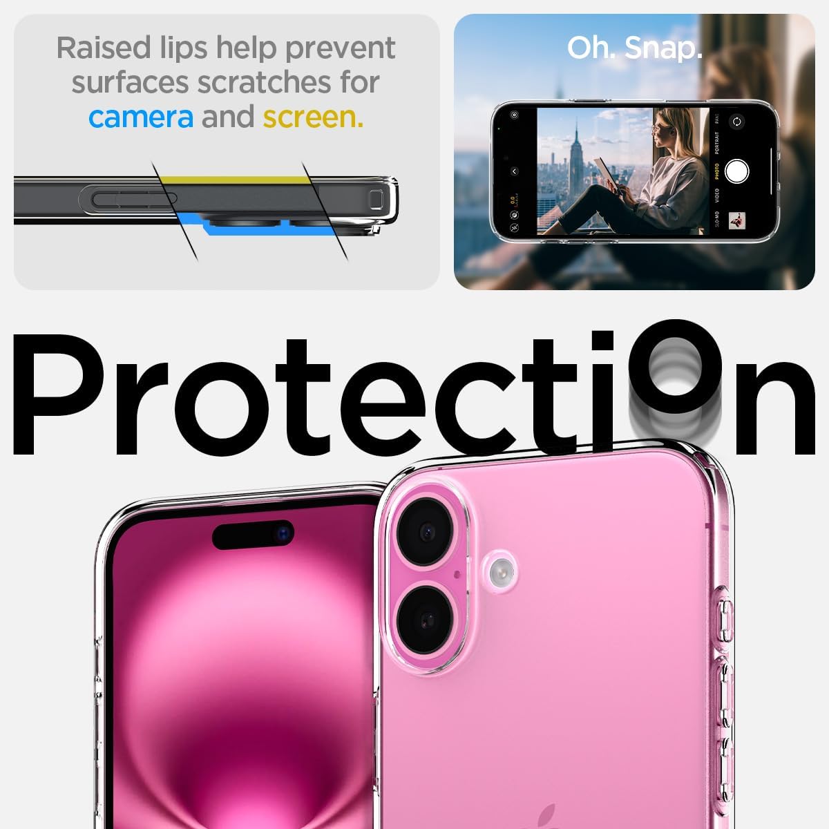 Thumbnail 5 de Spigen Liquid Crystal pour iPhone 16 Plus 6,7 pouces, transparent