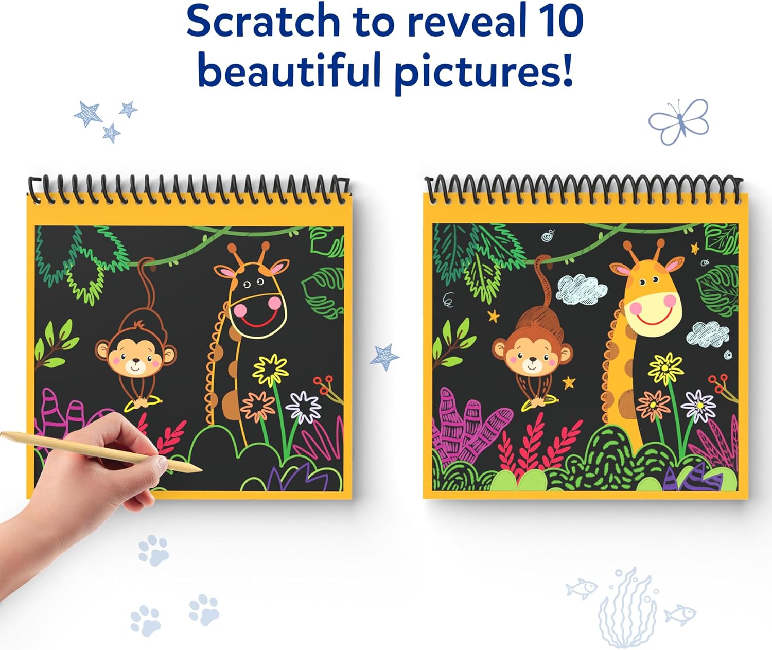 Thumbnail 3 de Skillmatics Scratch Art Book for Kids – Animals