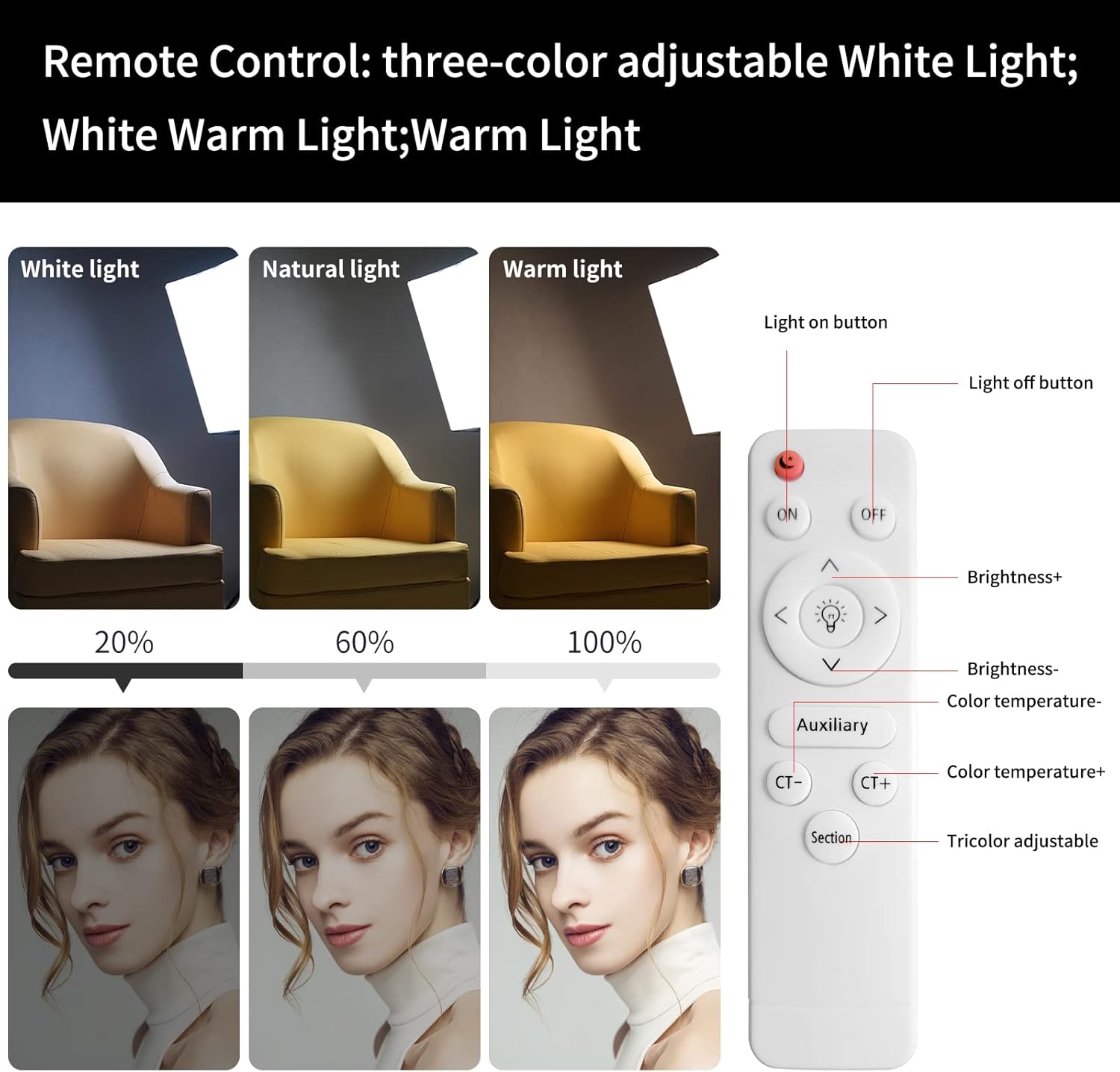 Detalle de FOTOCREAT Softbox Lighting Kit 20x28 in, 5700K
