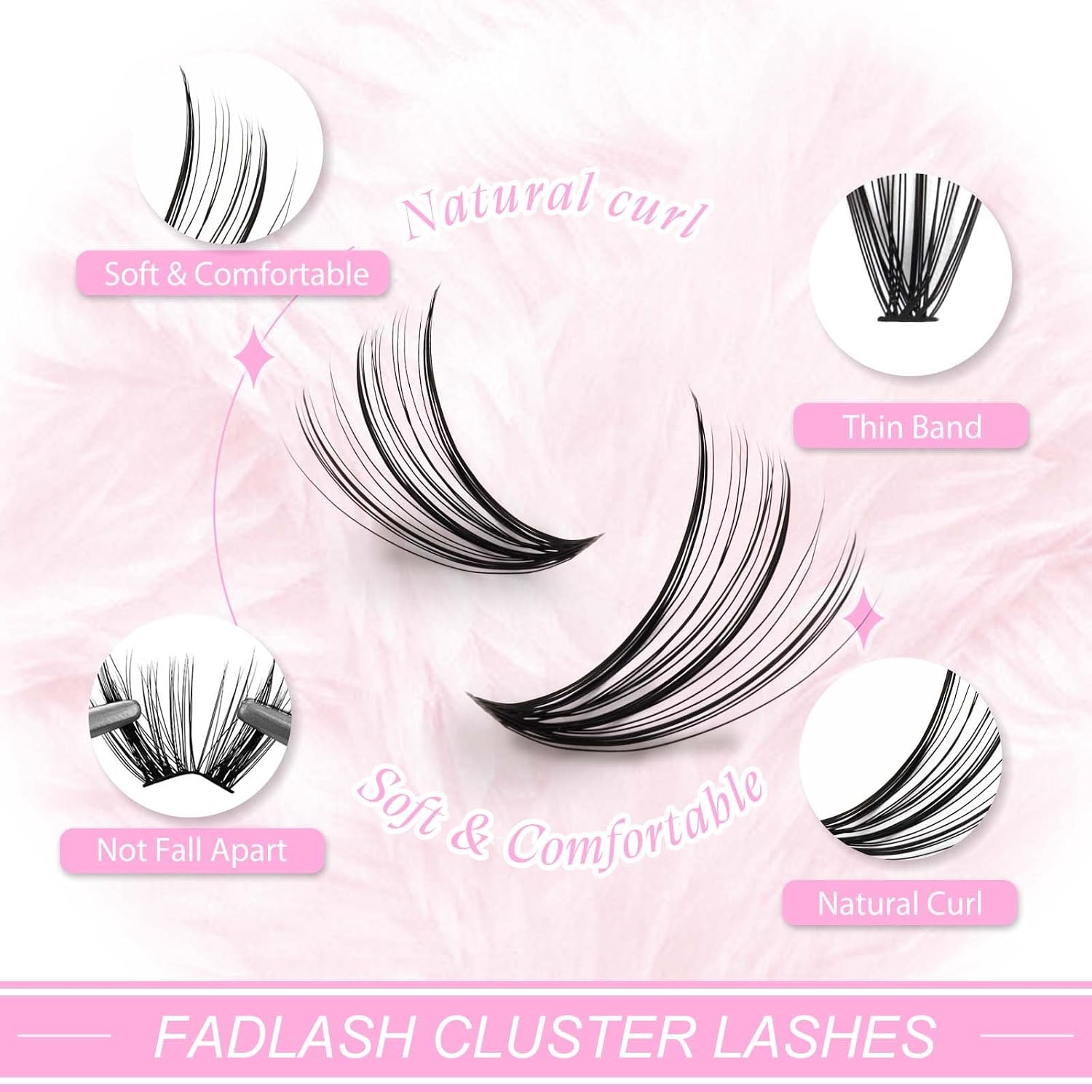 Detalle 2 de FADLASH Wimperncluster 30D 0,07 C Curl