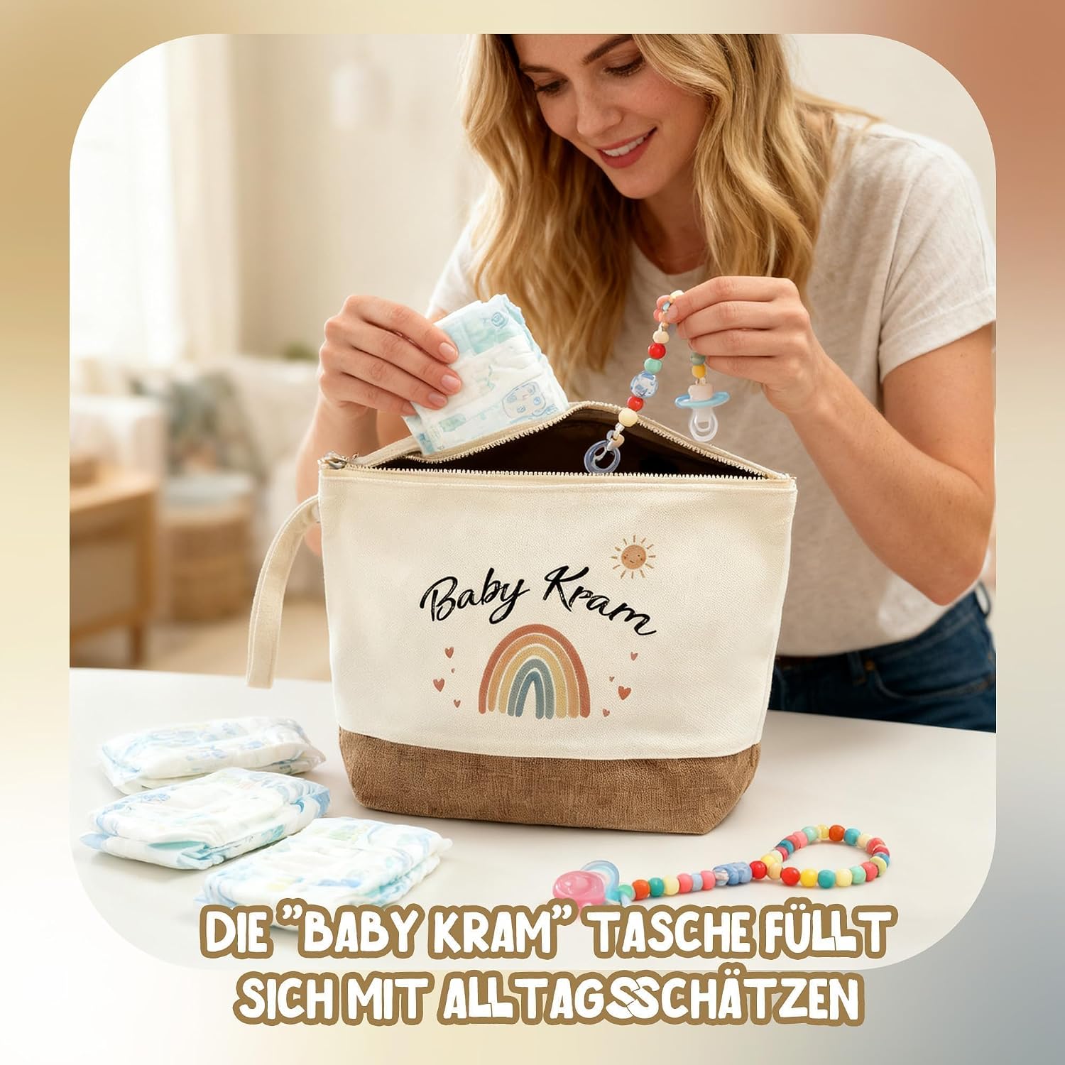 Thumbnail 1 de 2er Set Mama Tasche Mama Kram, 23 x 16 x 6 cm