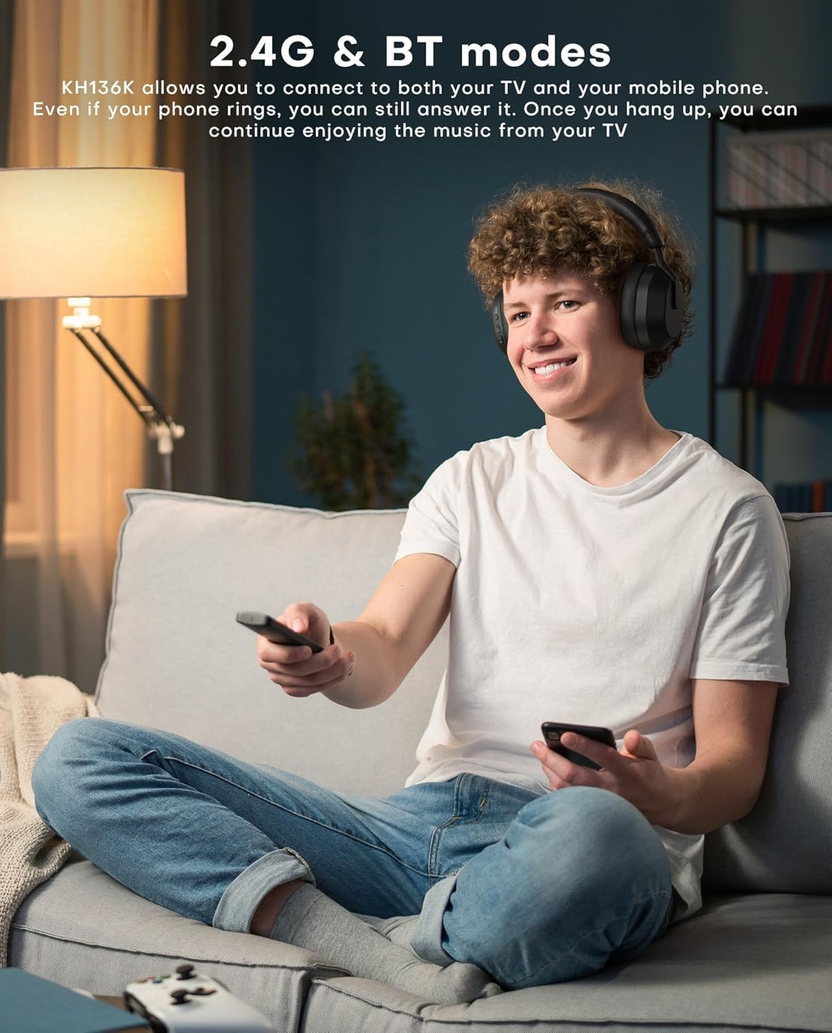Thumbnail 5 de Wireless Headphones for TV with LED Display 25h