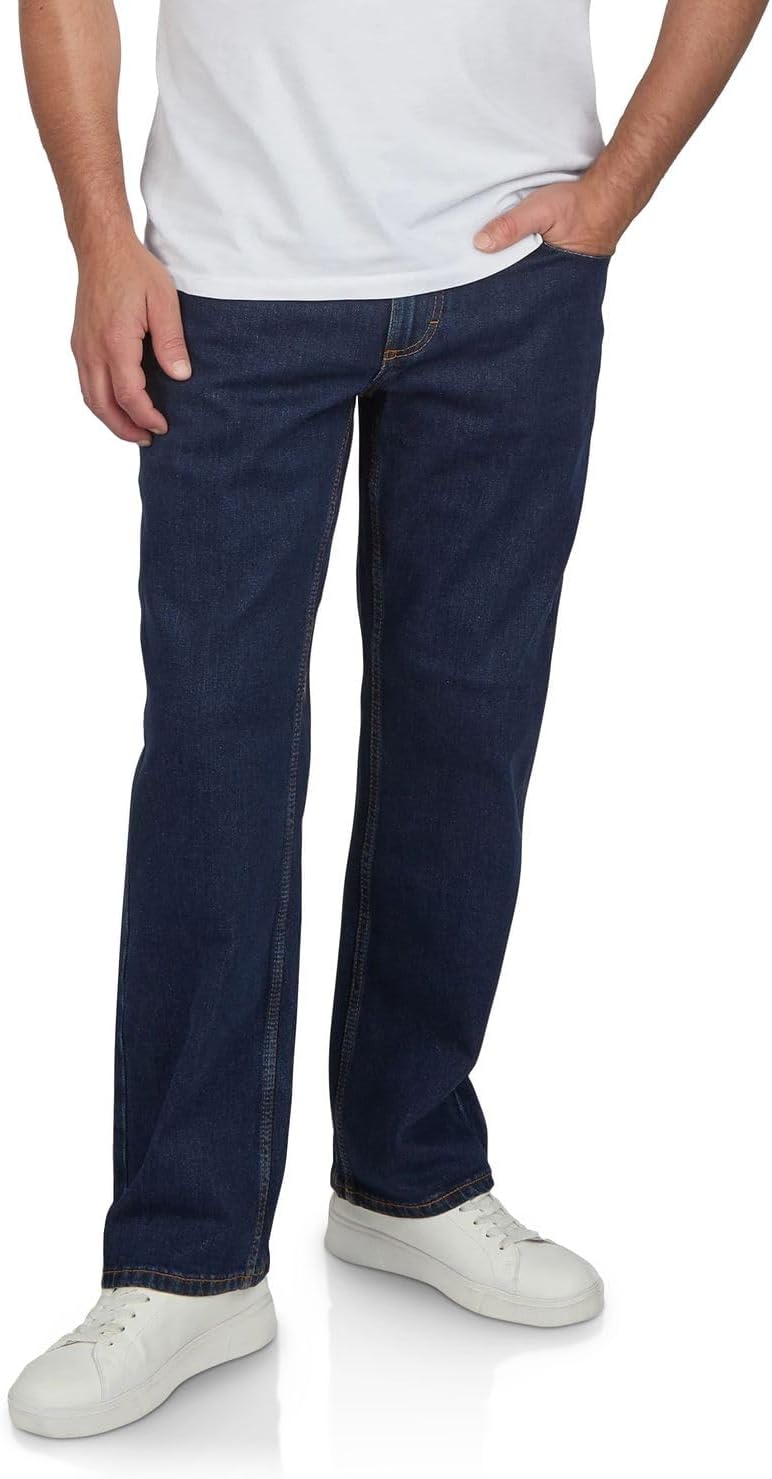 Thumbnail 5 de MUSTANG Herren Stretch Jeans Oregon Bootcut in Schwarz/Blau – Denim mit normaler Taille