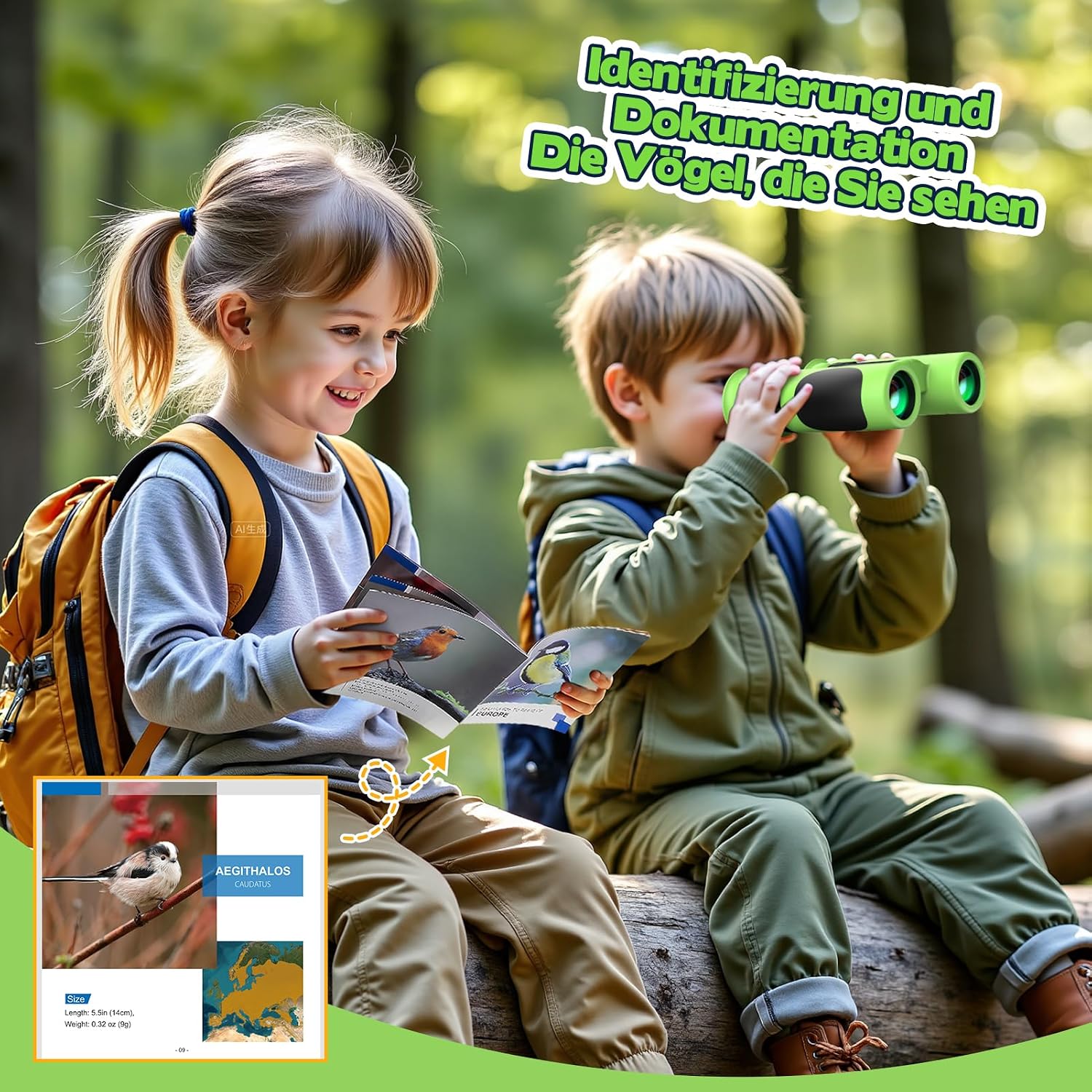 Thumbnail 5 de Fernglas für Kinder – Robustes Outdoor-Sehtalentset für Entdecker ab 3 Jahren