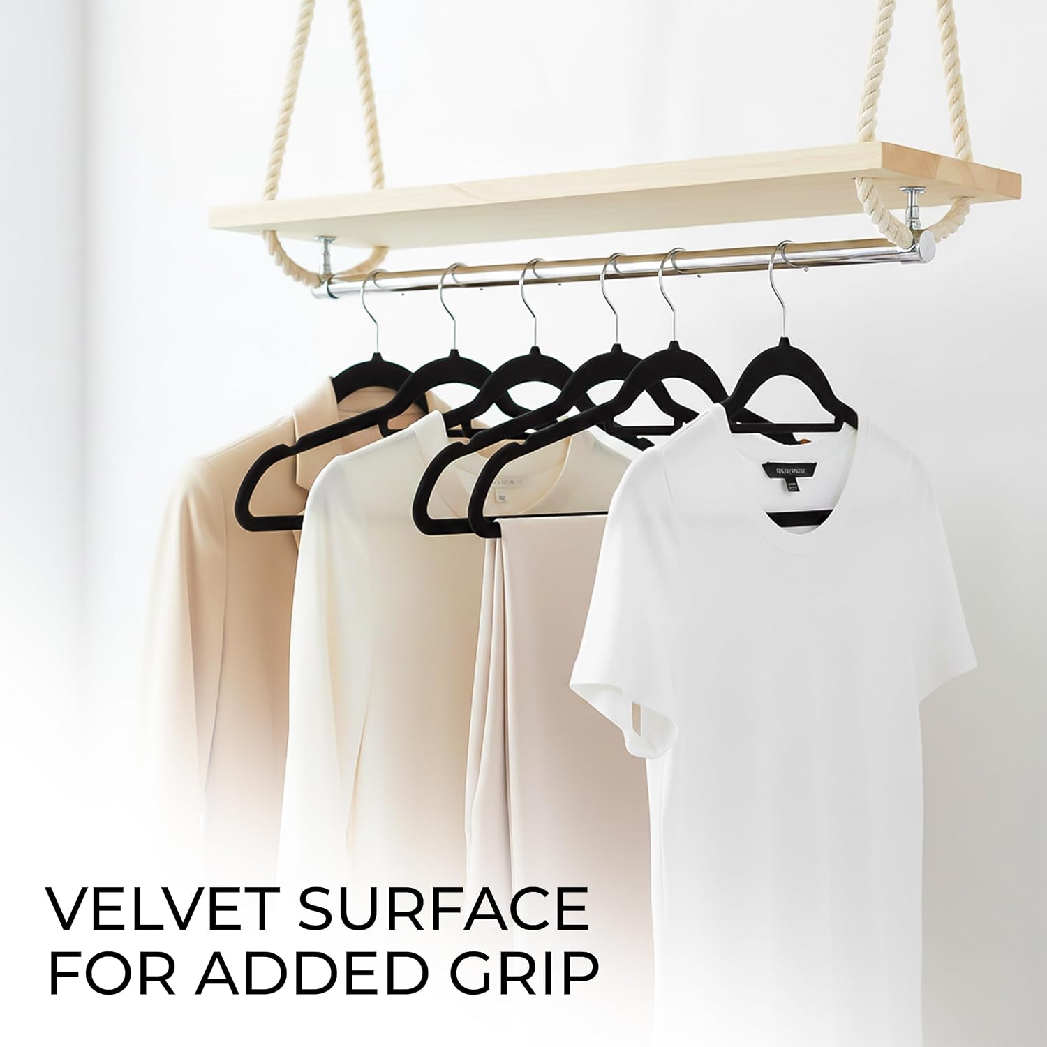 Thumbnail 5 de Utopia Home Premium Velvet Suit Hangers, 50-Pack with Tie Bar and Swivel Hook