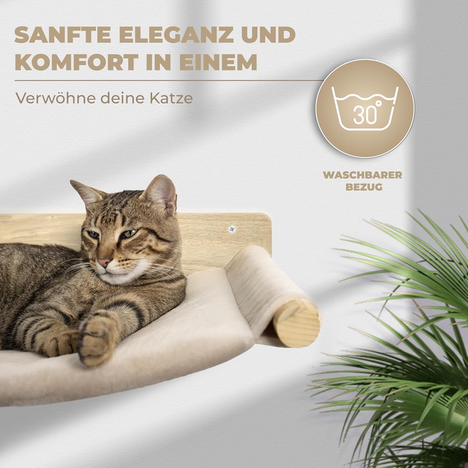 Detalle 2 de WOOWOOD Kletterwand Katzen 35 kg HĂ€ngematte đŸ