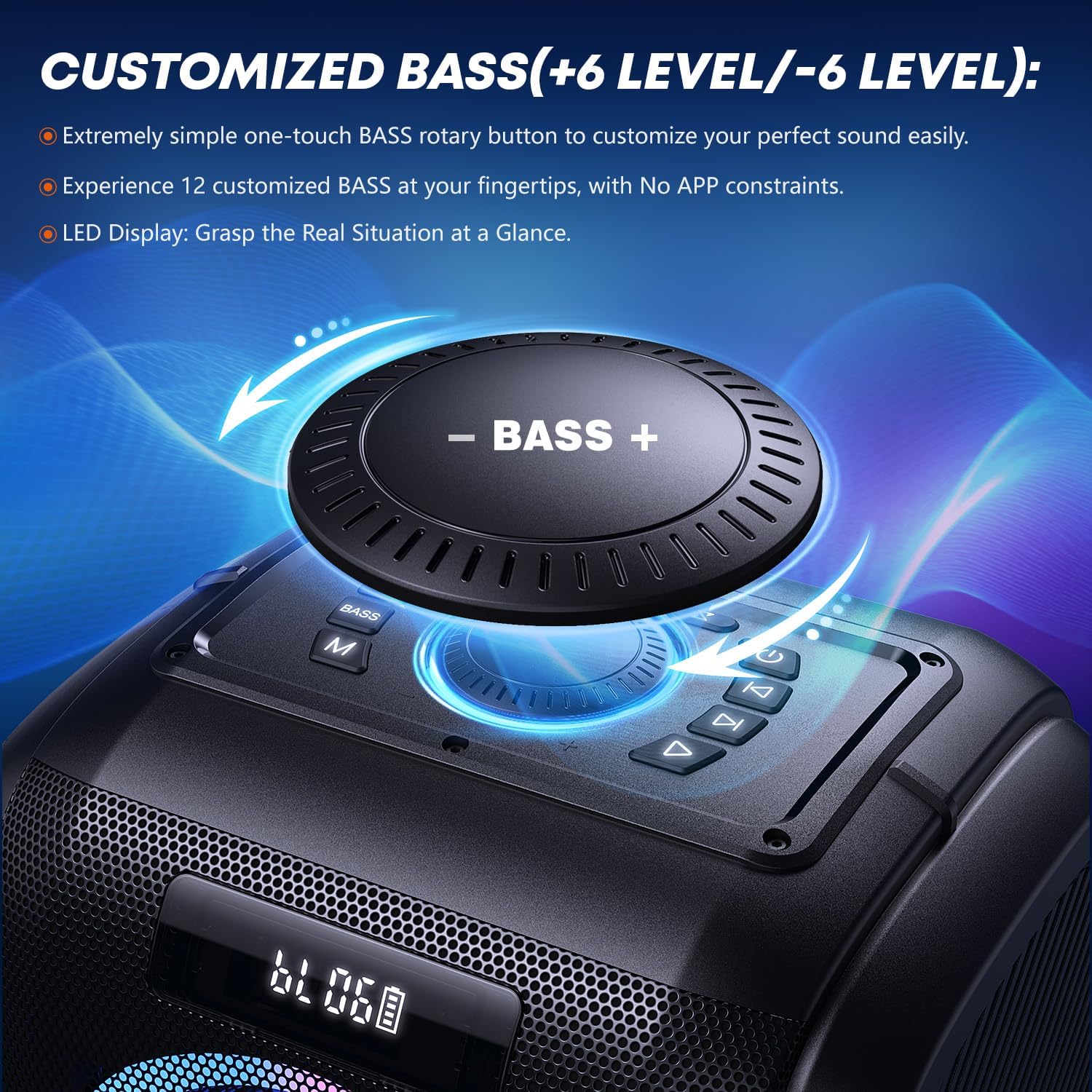 Detalle 2 de W-KING T9 PRO 270W Musikbox 🎶
