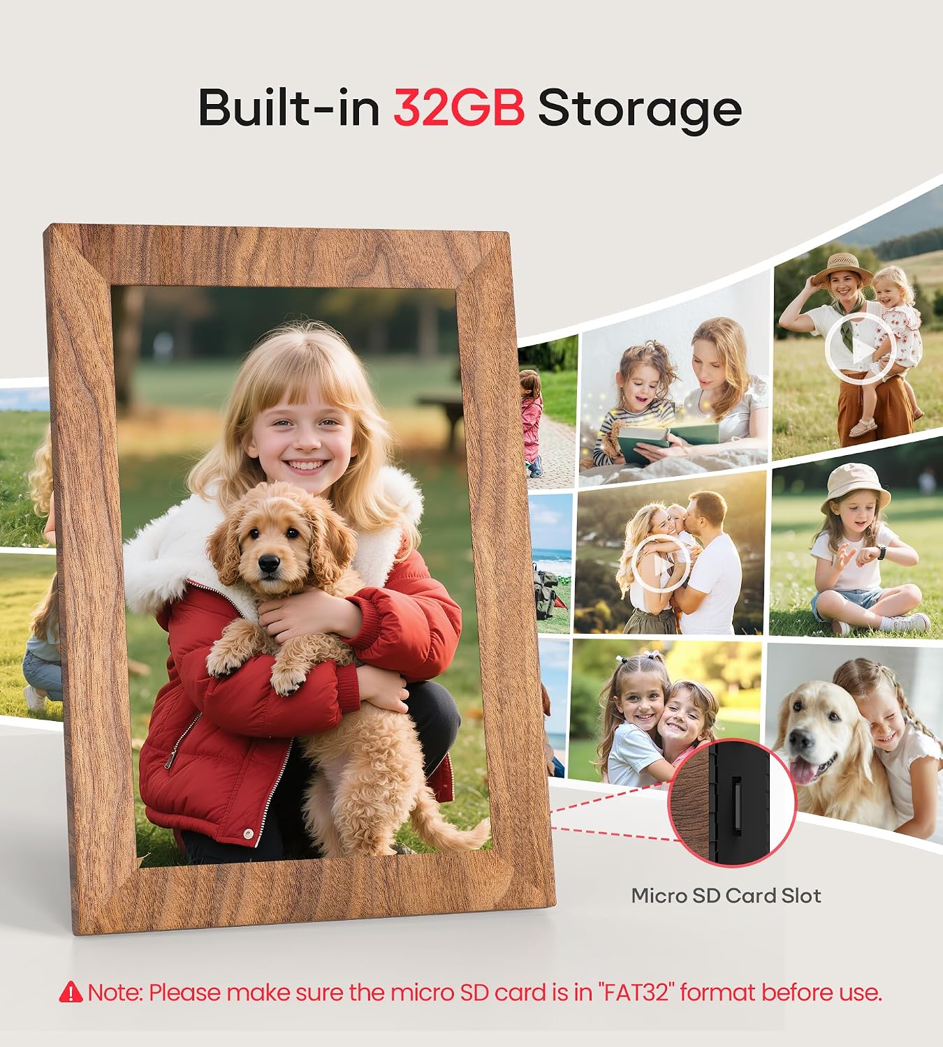 Detalle de Frameo 10.1" Digital Picture Frame 32GB