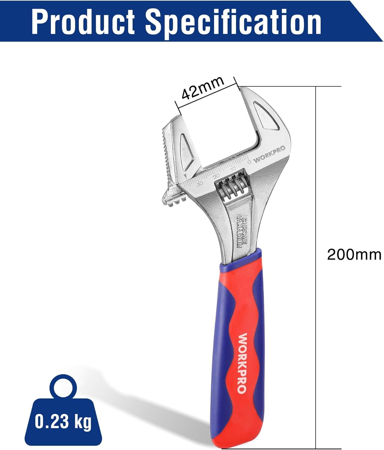 Thumbnail 4 de WORKPRO Wide Mouth 42mm 2-in-1 Wrench