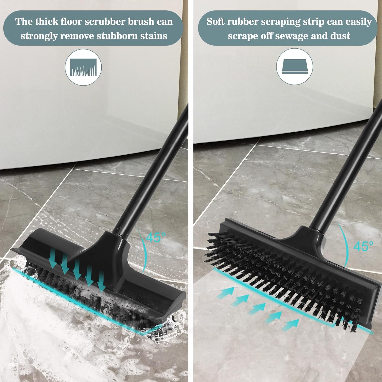 Detalle 1 de Newthinking Floor Scrubbing Brush with Long Handle