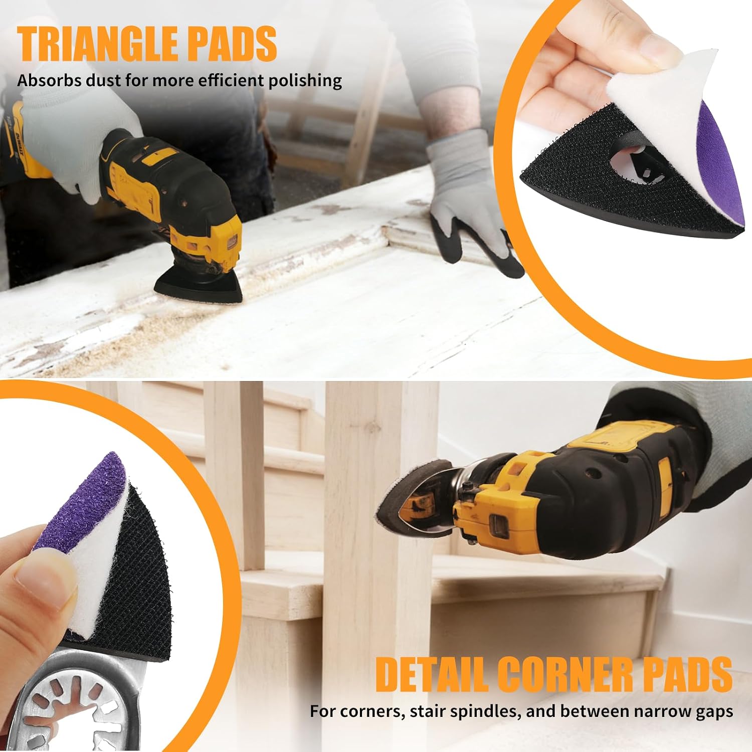 Detalle de 266PCS Multi Tool Sanding Pads Kit with Triangle and Fingertip Pads