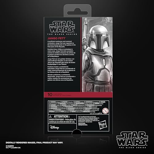 Thumbnail 14 de Star Wars The Black Series Jango Fett (Ataque de los Clones) — Figura coleccionable de 15 cm