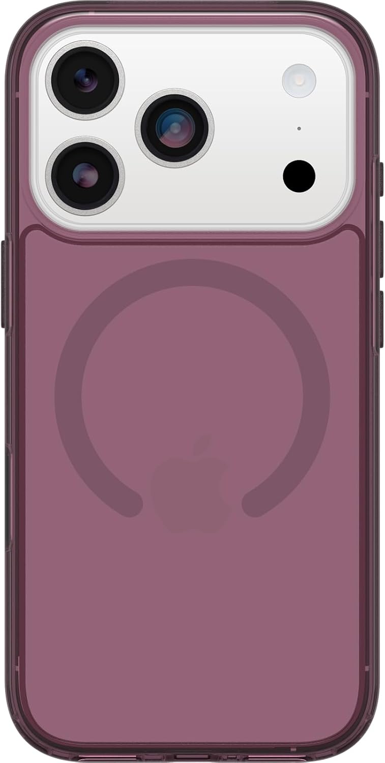 Detalle de OtterBox Symmetryシリーズ iPhone 17 Pro用クリアケース、MagSafe対応・パープルミステリー